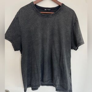 ZARA gray washed T